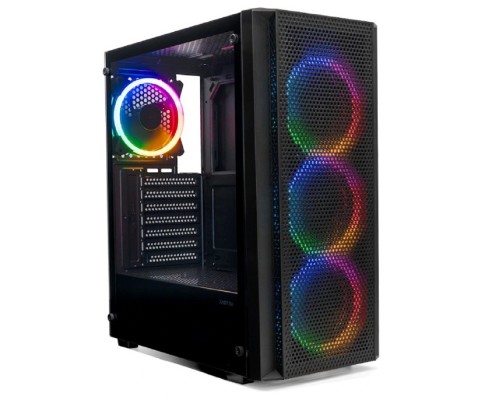 [Корпуса] XASTRA Корпус A311 4FRGB  Black ATX/Mesh/ full-size TG / 4x120mm FR120-FRGB fans/ A311-4FR12F