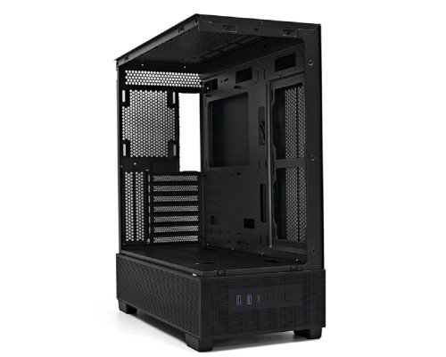 [Корпуса] XASTRA Корпус Q500-0F Black ATX/Aquarium/Screewless/no fans/ Q500-0F