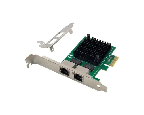 [ORIENT - Сетевые карты] ORIENT XWT-INT225L2PE, Сетевая карта PCI-Ex1 v3.0 2xRJ45 2.5GbE NIC, Intel I225V chipset, 2.5/1 Гбит/с, 2 планки крепления (33251)