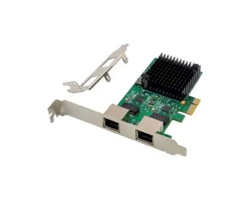 [ORIENT - Сетевые карты] ORIENT XWT-RTL8125L2PE, Сетевая карта PCI-Ex1 v3.0 2xRJ45 2.5GbE NIC, RTL8125B+ASM1806 chipset, 2.5/1 Гбит/с, 2 планки крепления (33249)