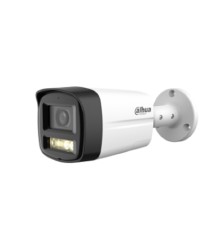 DAHUA DH-HAC-HFW1200TLMP-IL-T-0280B Уличная цилиндрическая HDCVI-видеокамера 2Мп; CMOS; объектив 2.8мм; ИК 40м, Led 40м IP67 металл, пластик