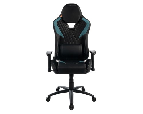 [Офисные кресла] Кресло игровое Filum FL-CH-G-060 пластиковая крестовина, спинка/сиденье экокожа с прострочкой с тканевыми элементами, поясничная подушка, подушка-подг (1113088)