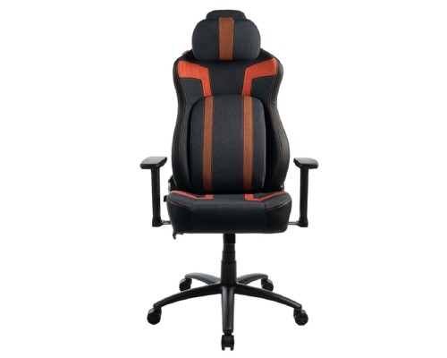 [Офисные кресла] Кресло игровое Filum FL-CH-G-070 пластиковая крестовина, спинка/сиденье ткань джинсовая, гоночные колеса, поясничный подпор с регулировкой, подушка дл (1113089)