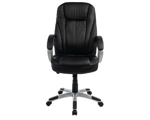 [Офисные кресла] Кресло офисное Filum FL-CH-OFB-020 бизнес, усиленная крестовина из металла/хром, спинка/сиденье экокожа, газлифт 100мм, колеса пластик, подлокотники с (1113094)