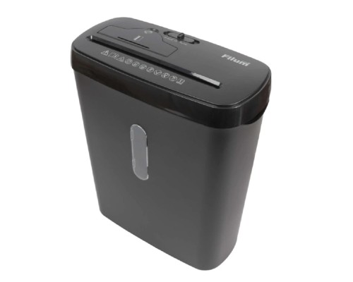 [Уничтожители документов] Уничтожитель бумаг Filum FL-SH011-02S 8 листов, безоп. 2ур., 11литров, 2,8м/мин, уничт CD,  ур. шума: 70Дб (1110412)