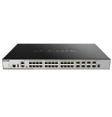 D-Link DGS-3630-28TC/A3ASI PROJ Управляемый L3 коммутатор, стек, 20x1000Base-T, 4x10GBase-X SFP+, 4xCombo 1000Base-T/SFP, ПО SI