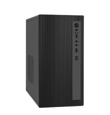 Exegate EX299217RUS Корпус Minitower ExeGate BAA-303M-UNS400 (mATX, БП UNS400 с вент. 12см, 2*USB, HD Audio, черный)
