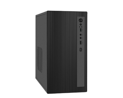 [Корпуса] Exegate EX299217RUS Корпус Minitower ExeGate BAA-303M-UNS400 (mATX, БП UNS400 с вент. 12см, 2*USB, HD Audio, черный)