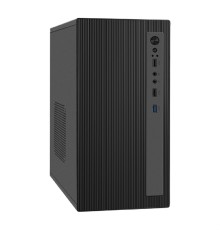 Exegate EX299223RUS Корпус Minitower ExeGate BAA-303MU-UNS500 (mATX, БП UNS500 с вент. 12см, 2*USB+1*USB3.0, HD Audio, черный)