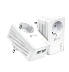 TP-Link TL-PA7027P KIT AV1000 Комплект гигабитных Powerline-адаптеров со встроенной розеткой