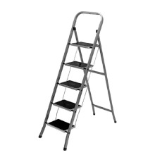 СИБРТЕХ Стремянка стальная, 5 ступени с полимерным покрытием, Россия [97870]