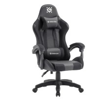 Игровое кресло Okas Чер/сер,класс3, PU +сетка DEFENDER