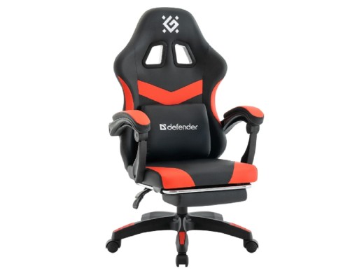 [Офисные кресла] Игровое кресло Runa PRO Черн/крас, PU, класс2 DEFENDER