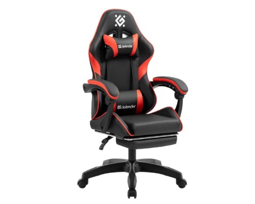 [Офисные кресла] Игровое кресло Serenity Черн/красн,класс 2,PU,подножка DEFENDER