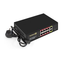 Exegate EX299028RUS Коммутатор неуправляемый ExeGate EDGS-1082D.8PoE-120  21,79W (10-портовый: 8 портов UTP 10/100 Base-Tx с поддержкой IEEE 802.3af (PoE), мощность PoE: 15,4W, суммарно 120W, 2 порта 