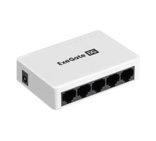 Exegate EX298685RUS Коммутатор неуправляемый ExeGate EDES-1005C (5-портовый UTP 10/100Mbps, с функцией энергосбережения (Green Ethernet Technology), настольный)