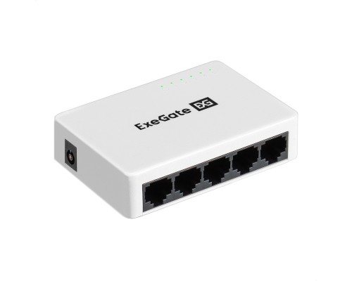 [Сетевое оборудование] Exegate EX298685RUS Коммутатор неуправляемый ExeGate EDES-1005C (5-портовый UTP 10/100Mbps, с функцией энергосбережения (Green Ethernet Technology), настольный)