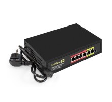 Exegate EX299020RUS Коммутатор неуправляемый ExeGate EDES-1006D.4PoE-48W (6-портовый UTP 10/100 Base-Tx: 4 порта 802.3af (PoE), мощность PoE: 25W, суммарно 48W, 2 порта RJ45 uplink, настенный/настольн