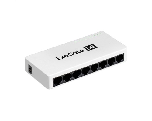 [Сетевое оборудование] Exegate EX298686RUS Коммутатор неуправляемый ExeGate EDES-1008C (8-портовый UTP 10/100Mbps, с функцией энергосбережения (Green Ethernet Technology), настольный/настенный)
