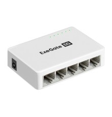 Exegate EX298687RUS Коммутатор неуправляемый ExeGate EDGS-1005С (5-портовый гигабитный UTP 10/100/1000 Base-T, с функцией энергосбережения (EEE), настольный)