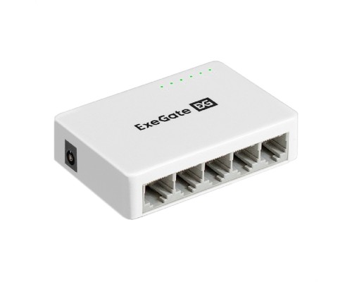 [Сетевое оборудование] Exegate EX298687RUS Коммутатор неуправляемый ExeGate EDGS-1005С (5-портовый гигабитный UTP 10/100/1000 Base-T, с функцией энергосбережения (EEE), настольный)
