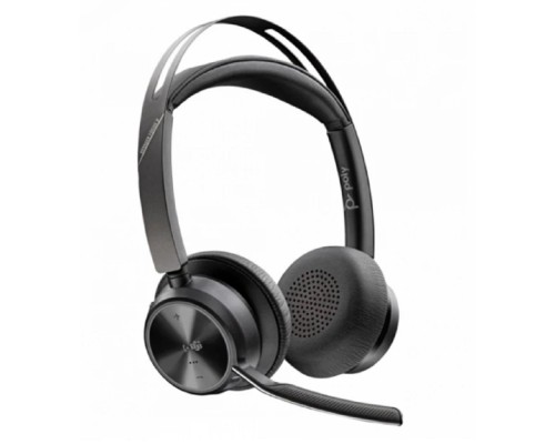 [Гарнитура] Poly 9T9J6AA#AC3 Voyager Focus 2 Microsoft Teams Certified with charge stand Headset Гарнитура беспроводная
