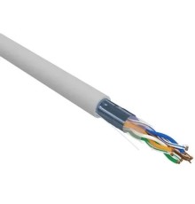 Rexant (02-0025-R) Кабель витая пара F/UTP, CAT 5e, PVC, 4x2x0,52 мм, 24AWG, INDOOR, SOLID, серый, 305м, РФ