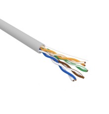 Rexant (01-0052-R) Кабель витая пара U/UTP, CAT 5e, PVC, 4PR, 24AWG, INDOOR, SOLID, серый, 305м, серия LIGHT, РФ