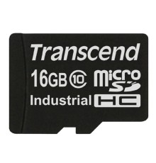Промышленная карта памяти Micro SecureDigital 16GB Transcend 10I, Class 10 MLC, темп. режим от -40? до +85?, без адаптера (TS16GUSDC10I)