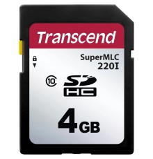 Промышленная карта памяти SecureDigital 4GB Transcend 220I, SLC mode MLC, темп. режим от -40? до +85? OEM