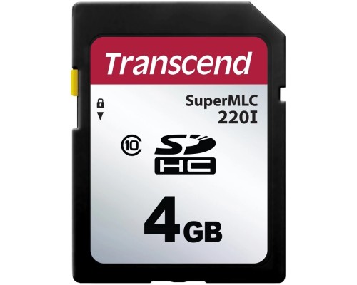 [карты памяти] Промышленная карта памяти SecureDigital 4GB Transcend 220I, SLC mode MLC, темп. режим от -40? до +85? OEM