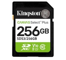 SecureDigital 256GB Kingston Canvas Select Plus Gen3 150MB/s C10 UHS-I U1 V10 