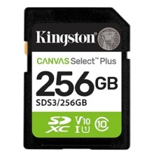 SecureDigital 256GB Kingston Canvas Select Plus Gen3 150MB/s C10 UHS-I U1 V10 