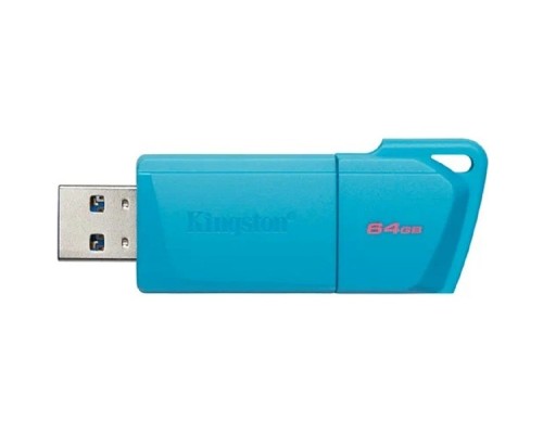 [Носитель информации] Kingston USB Drive 64GB USB 3.2 DT Exodia M DTXM - NEON (AQUA BLUE) 