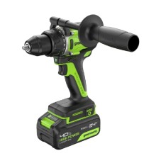 Greenworks GD24DD90 Дрель-шуруповерт аккумуляторная,  24V, 90 Нм, бесщеточная, 45/90Нм,1х4Ач,ЗУ,кор [3707507CUB]