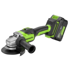 Greenworks GD24AG 24В Угловая шлифовальная машина акк, б/щет, 125 мм, 10500 об/мин,1х8Ач,ЗУ,кор [3200207CUH]