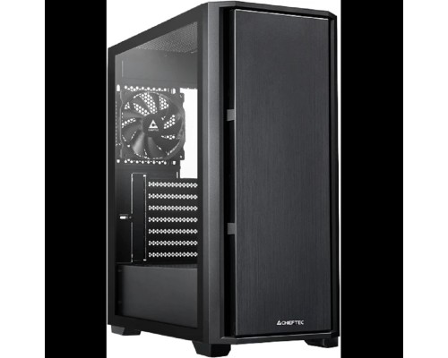 [Корпус] CHIEFTEC PRO MIDI TG AS-02B-TG-OP без БП, боковая панель из закаленного стекла, черный, ATX