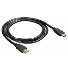 Кабель интерфейсный Buro BHP-HDMI-2.1-1G HDMI (m) - HDMI (m) , ver 2.1, 1м, GOLD, ф/фильтр, черный (
