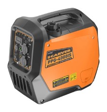 Генератор CARVER  PPG -4000IS инверторный [01.020.00054] { (2,8/3 кВт, 220В, 2 розетки, USB, дисплей) (20шт/под) }