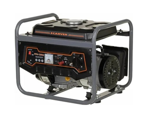 [Генераторы] Генератор CARVER PPG- 1200А бензин [01.020.00008] { (LT-156F, 0,9/1,05кВт, 220В, бак 6 л) (30шт/пал) }