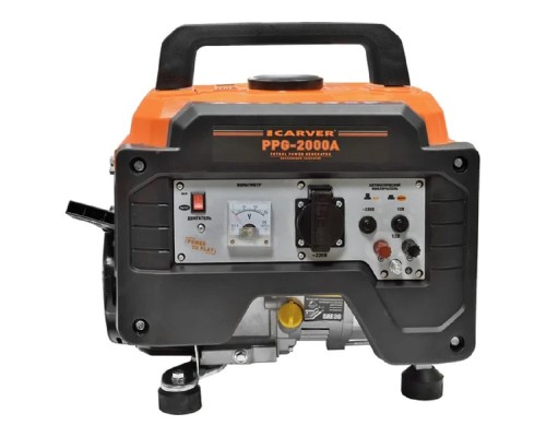 [Генераторы] Генератор CARVER PPG- 2000А бензин [01.020.00042] { (LT-156F, 1 кВт, бак 6 л)(30 шт/пал) }
