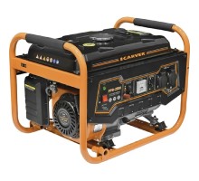 Генератор CARVER PPG- 2500 бензин [01.020.00009] { (LT-168, 2,1/2,3кВт, 220В, бак 15л, обмотка медь)16шт/пал }