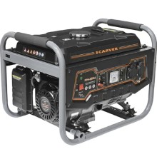 Генератор CARVER PPG- 2500А бензин [01.020.00010] { (LT-168, 2,1/2,3кВт, 220В, бак 15л) (16шт/пал) }