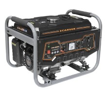 Генератор CARVER PPG- 3600А бензин [01.020.00011] { (LT-168F-1, 2,5/2,8кВт, 220В, бак15л)(16шт/пал) }