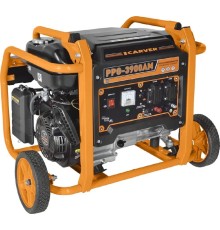 Генератор CARVER PPG- 3900AM бензин [01.020.00027] { (LT-170F, 2,8/3,0 кВт, 220В, бак15 л, колеса)(12шт/пал) }
