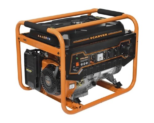 [Генераторы] Генератор CARVER PPG- 6500 бензин [01.020.00018] { (LT-188F, 5,0/5,5кВт, 220В, бак 25л, обмотка медь)(6шт/пал) }