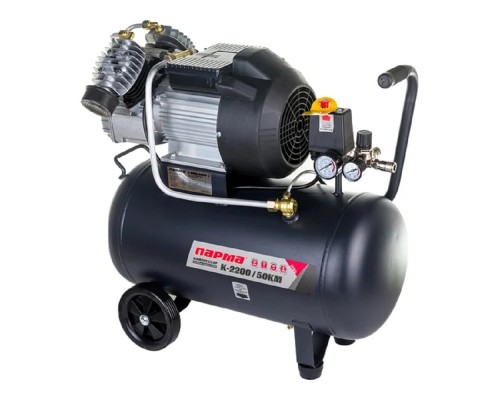[Компрессоры] Компрессор Парма K-2200/ 50КМ [02.014.00005] { (масл. коакс., 2200Вт, 50л, 356л/мин, вых. 2шт/рапид) (9шт/пал) }