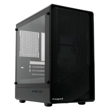 Case HSPD M331, Mesh Mini-tower, Black, TG, 0.4 SPCC, no fans mATX, mITX 175/329/170mm 1x2.5