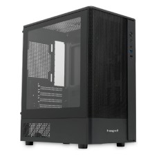 Case HSPD M332, Mesh Mini-tower, Black, TG, 0.4 SPCC, no fans, mATX, mITX, 160/285/170mm, 1x2.5