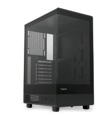 Case HSPD F510, Panoramic Mid Tower, Black, TG, 0.5 SPCC, no fans ATX, mATX, mITX 180/280/160mm 1x2.5